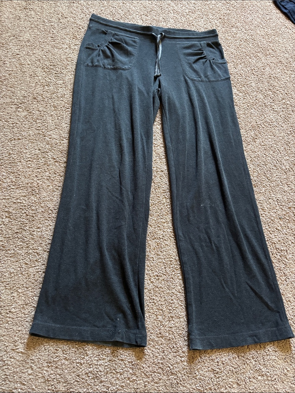 #296 Black Wide-Leg Lounge Pants